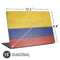 Colombia Flag Distressed Universal Laptop 15in (12.2 x 8.8in) Skin